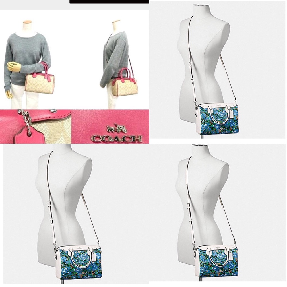 COACH Mini Bennet Floral Satchel - Picture 8 of 8